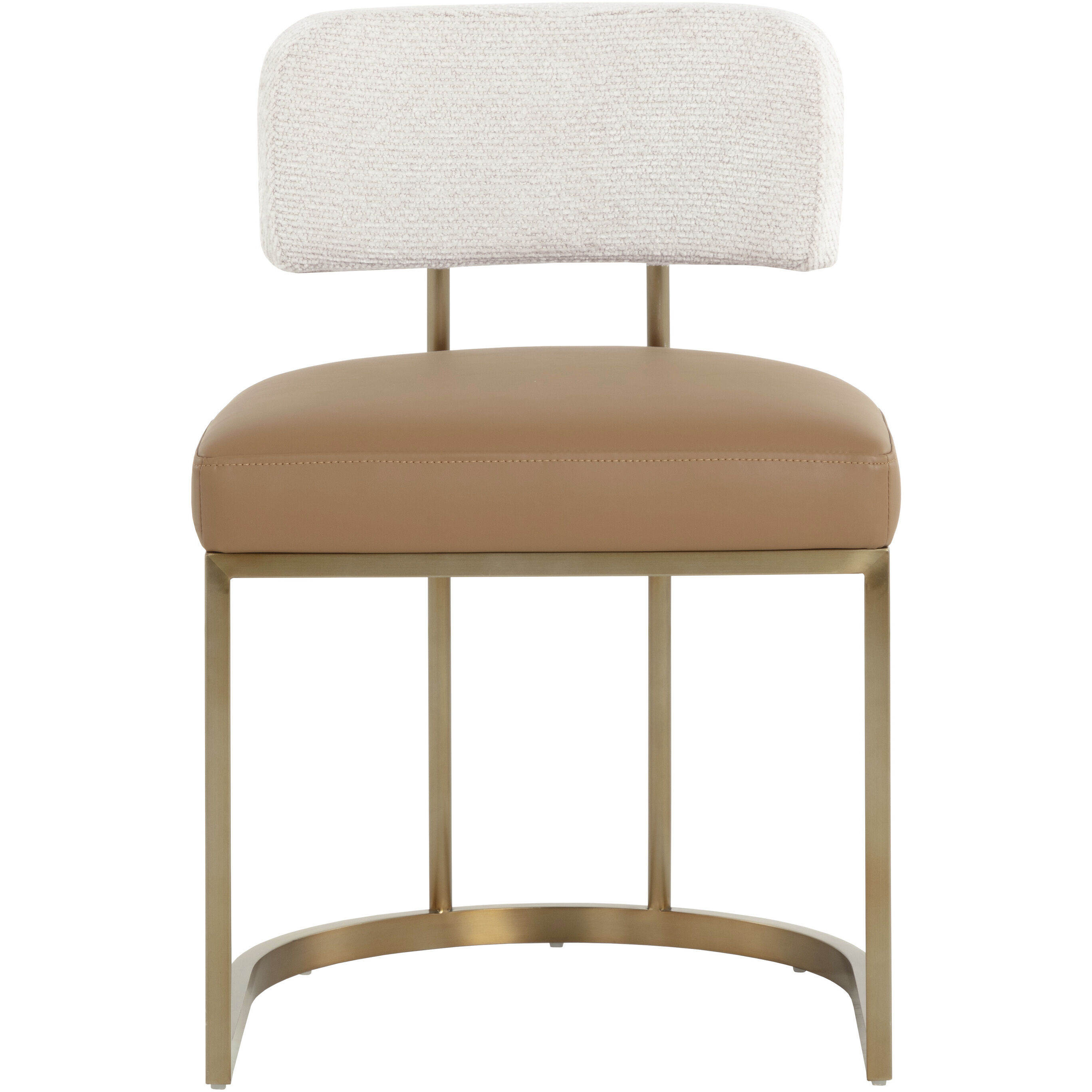 Larissa Napa Cognac / Rhea Light Barley Dining Chair